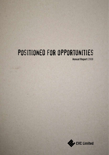 Thumbnail CVC Limited Annual Report 2008