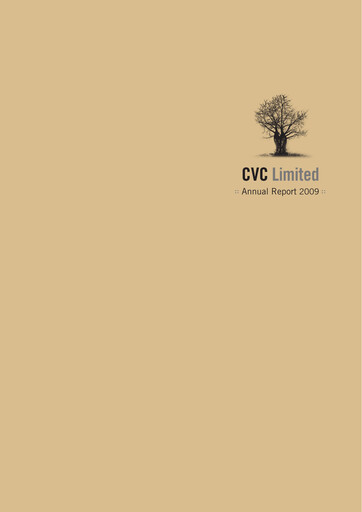 Thumbnail CVC Limited Annual Report 2009