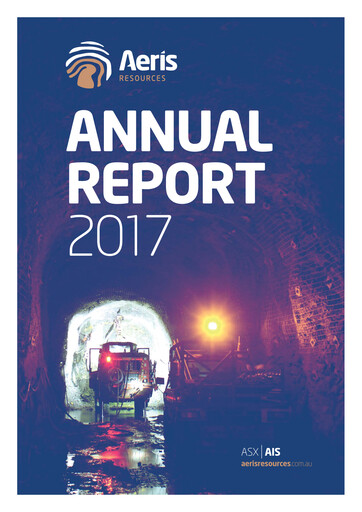 Thumbnail Aeris Resources Annual Report 2017