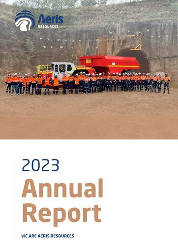 Thumbnail Aeris Resources Annual Report 2023