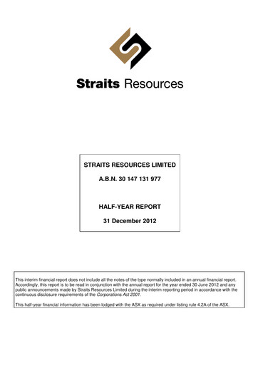 Thumbnail Aeris Resources Financial Report 2013-h1