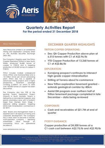 Thumbnail Aeris Resources Quarterly Report 2019-q2