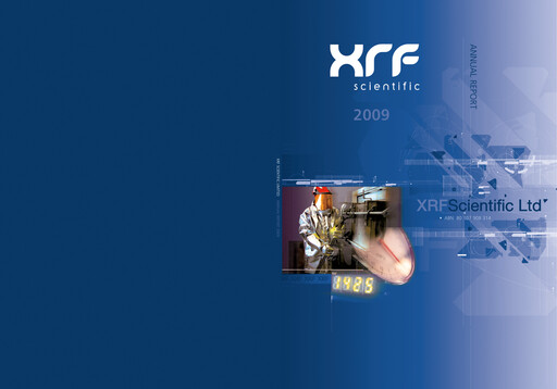 Miniature XRF Scientific Limited Rapport annuel 2009