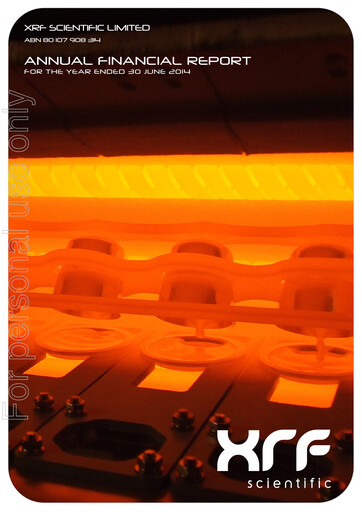 Miniature XRF Scientific Limited Rapport annuel 2014