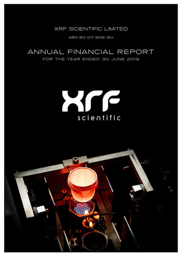 Miniature XRF Scientific Limited Rapport annuel 2019