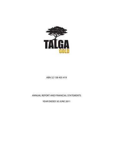 Thumbnail Talga Group Annual Report 2011