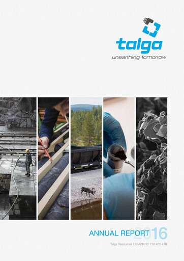 Thumbnail Talga Group Annual Report 2016