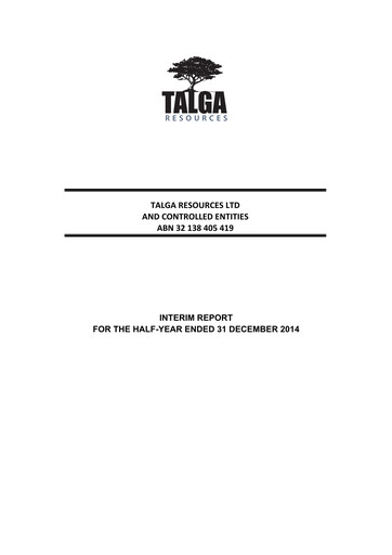Thumbnail Talga Group Financial Report 2015-h1