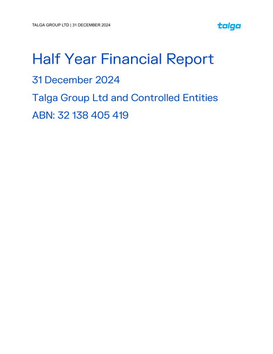 Thumbnail Talga Group Financial Report 2025-h1