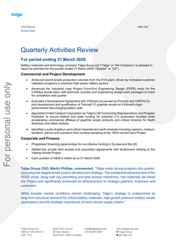 Thumbnail Talga Group Quarterly Report 2026-q3