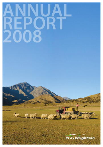 Thumbnail PGG Wrightson Annual Report 2008