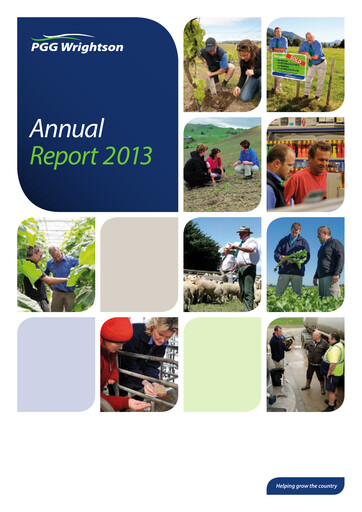 Thumbnail PGG Wrightson Annual Report 2013