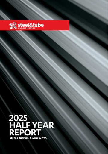 Thumbnail Steel & Tube Holdings Half-year Report 2025-h1
