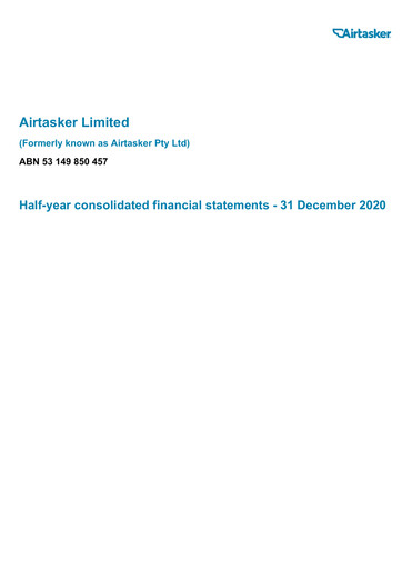 Thumbnail Airtasker Financial Statement 2021-h1