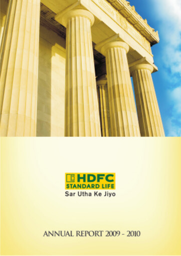 Miniature HDFC Life
 Rapport annuel 2009-2010
