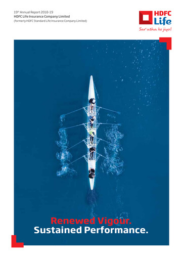 Miniature HDFC Life
 Rapport annuel 2018-2019