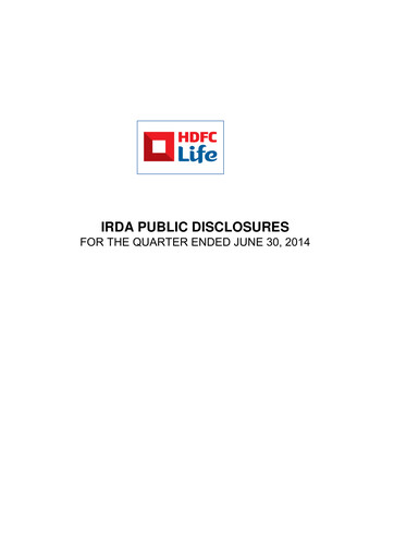Thumbnail HDFC Life
 Quarterly Report 2014-q1