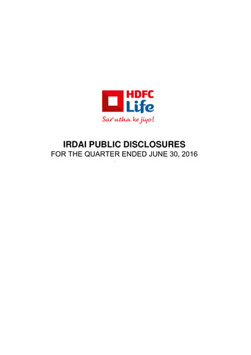 Thumbnail HDFC Life
 Quarterly Report 2016-q1