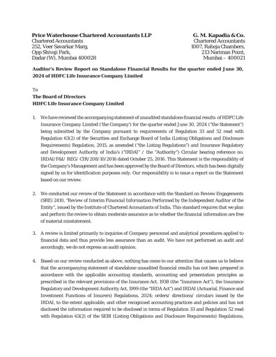 Miniature HDFC Life
 Rapport trimestriel 2024-q1