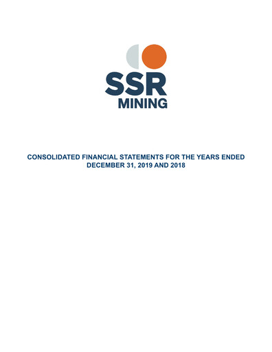 Thumbnail SSR Mining Financial Statement 2019