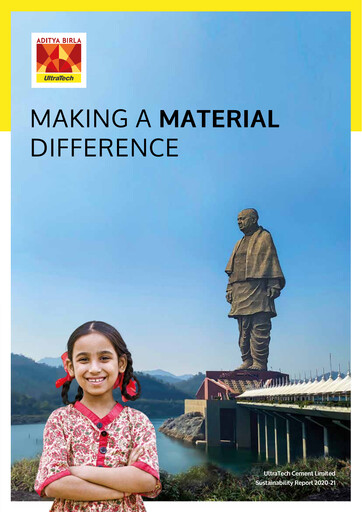 Thumbnail UltraTech Cement
 Sustainability Report 2020-2021