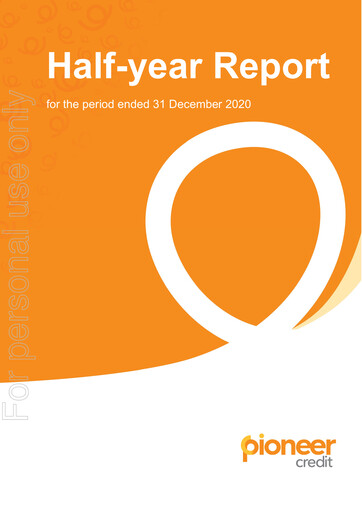 Thumbnail Pioneer Credit Half-year Report 2021-h1