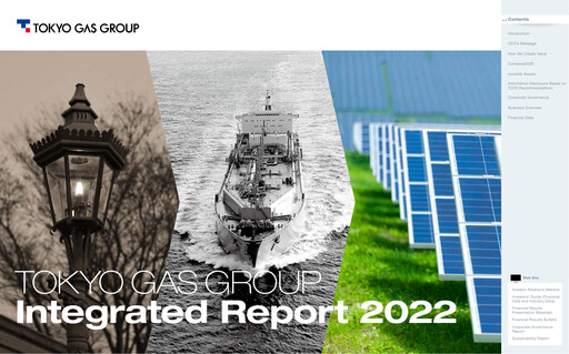 Thumbnail Tōkyō Gas
 Annual Report 2022