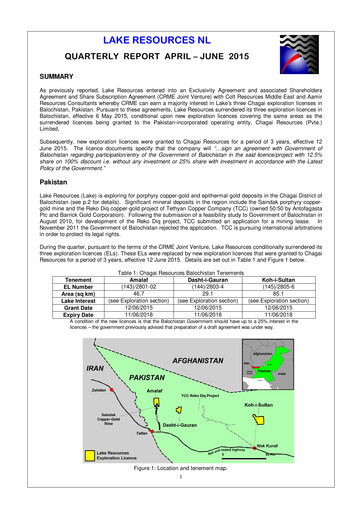 Thumbnail Lake Resources NL Quarterly Report 2015-q2