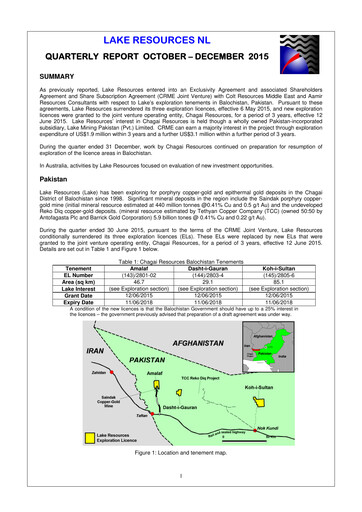 Thumbnail Lake Resources NL Quarterly Report 2015-q4