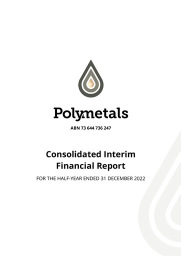 Thumbnail Polymetals Resources Financial Report 2023-h1