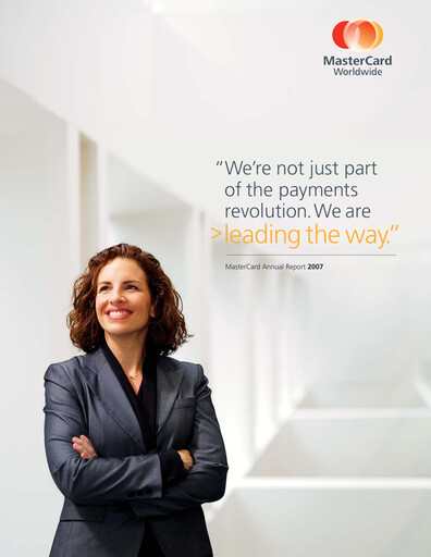Thumbnail Mastercard Annual Report 2007