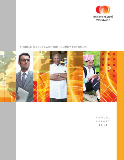 Thumbnail Mastercard Annual Report 2012