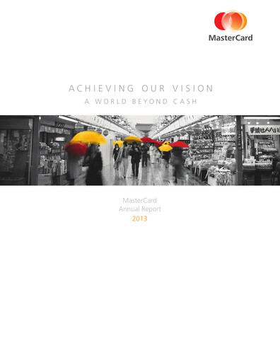 Thumbnail Mastercard Annual Report 2013