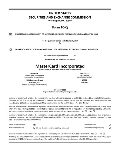 Miniature Mastercard Rapport trimestriel 2016-q2