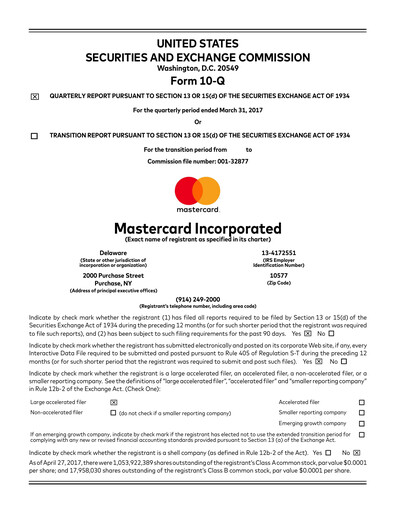 Miniature Mastercard Rapport trimestriel 2017-q1