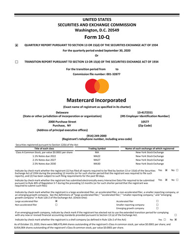 Miniature Mastercard Rapport trimestriel 2020-q3