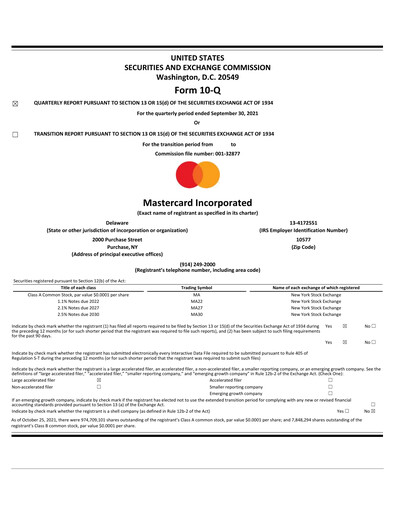 Thumbnail Mastercard Quarterly Report 2021-q3