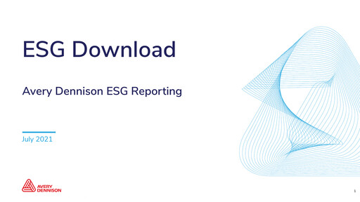 Thumbnail Avery Dennison
 ESG Report 2020