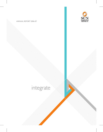 Thumbnail Sun Pharmaceutical
 Annual Report 2006-2007