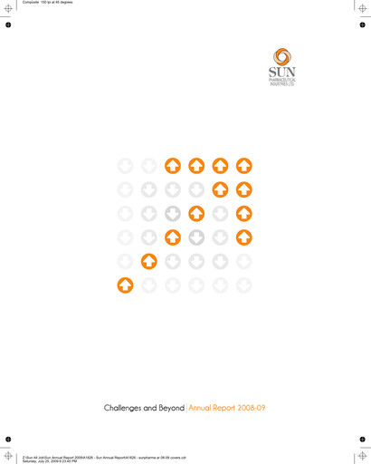 Thumbnail Sun Pharmaceutical
 Annual Report 2008-2009