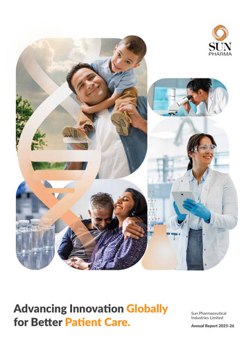 Thumbnail Sun Pharmaceutical
 Annual Report 2025-2026