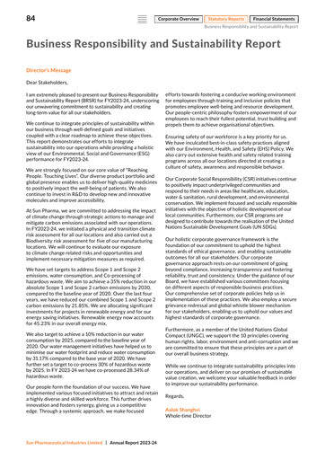 Thumbnail Sun Pharmaceutical
 ESG Report 2023-2024