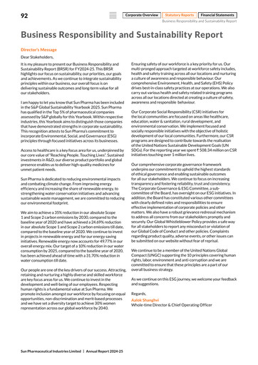 Thumbnail Sun Pharmaceutical
 ESG Report 2024-2025