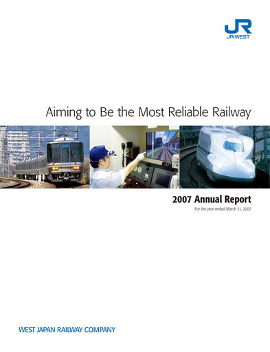 Thumbnail West Japan Railway Annual Report fy2007