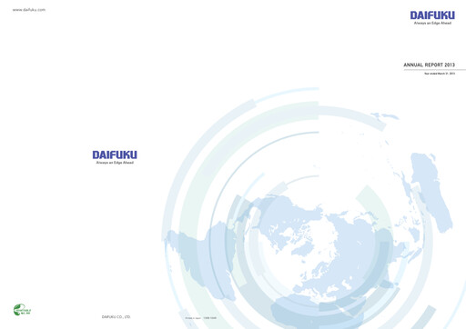 Thumbnail Daifuku Annual Report 2013