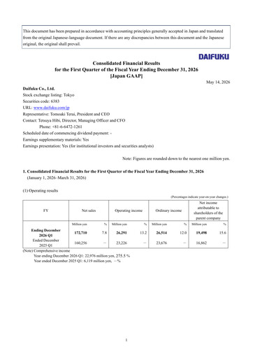Thumbnail Daifuku Quarterly Report fy2026-q1