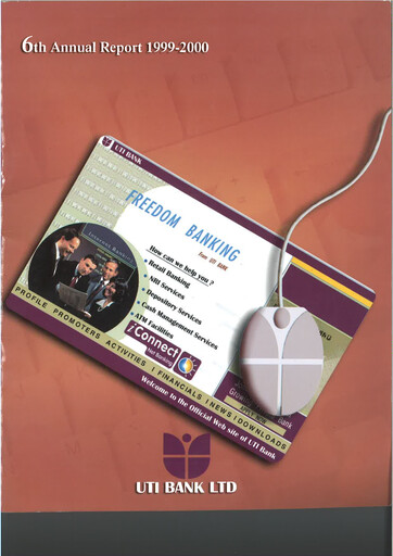 Thumbnail Axis Bank Annual Report 1999-2000