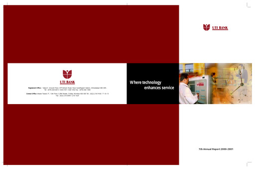 Thumbnail Axis Bank Annual Report 2000-2001