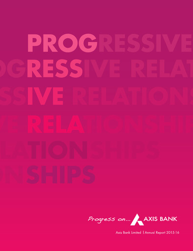 Thumbnail Axis Bank Annual Report 2015-2016