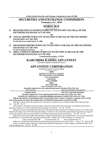 Thumbnail Advantest
 Annual Report 2005